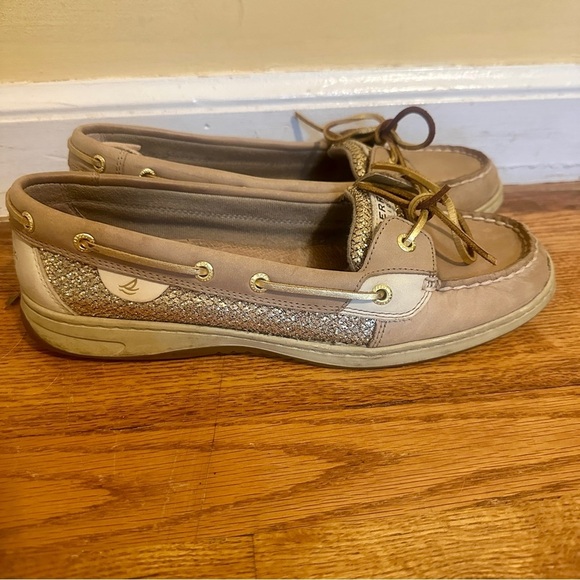 Sperry Top Sider Angelfish Gold Glitter Boat Shoe size 11 - Picture 8 of 12
